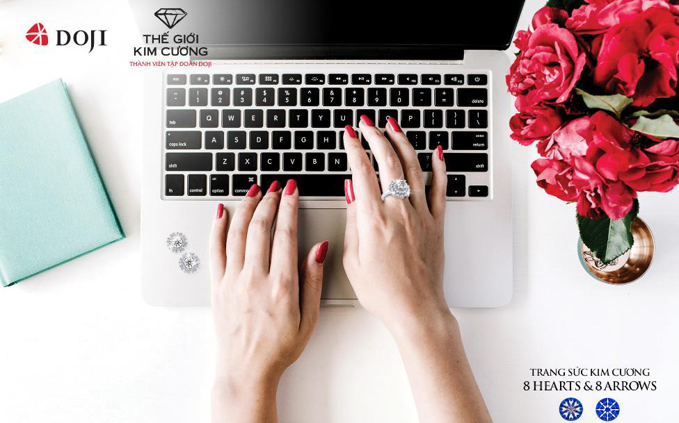 Work from home: Đẹp rạng rỡ cùng Trang sức DOJI