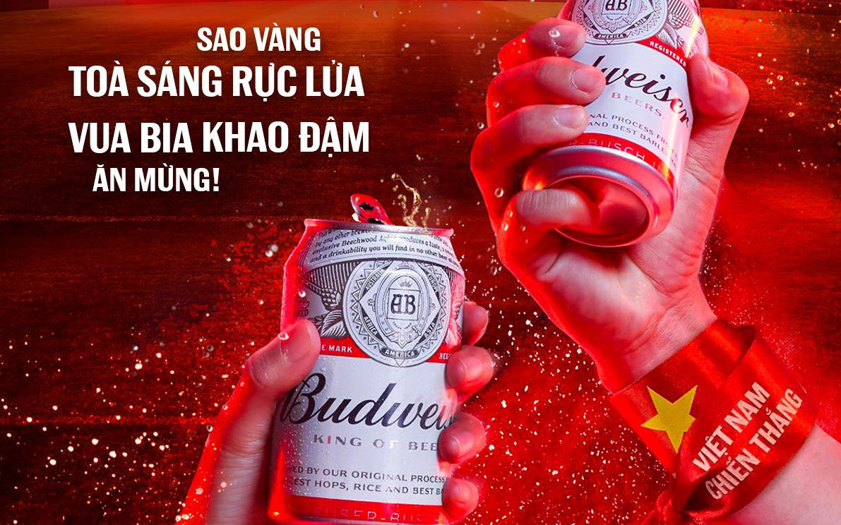Budweiser nói là làm: Tặng 1.000.000 lon bia “khao” cổ động viên mừng kỳ tích Việt Nam lần đầu lọt vòng loại cuối World Cup 2022