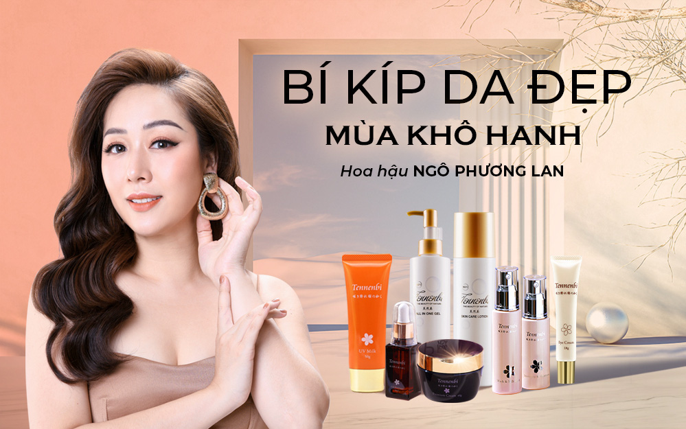 Bí kíp mùa khô hanh giữ da đẹp như hoa hậu với mỹ phẩm Nhật Bản 100% thiên nhiên