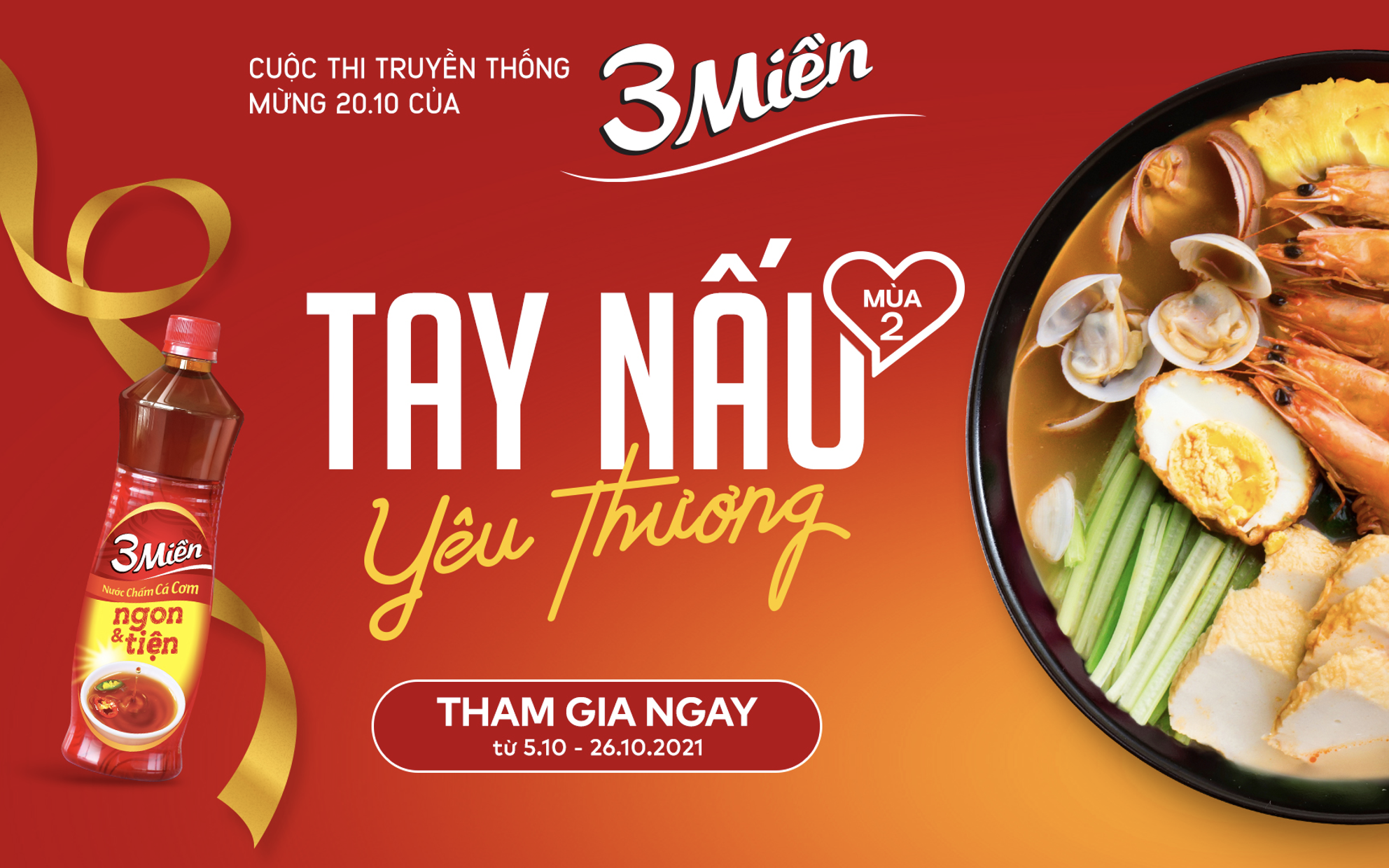 Khởi động cuộc thi &quot;Tay Nấu Yêu Thương&quot; mùa 2: Gửi tình đậm đà đi khắp 3 miền