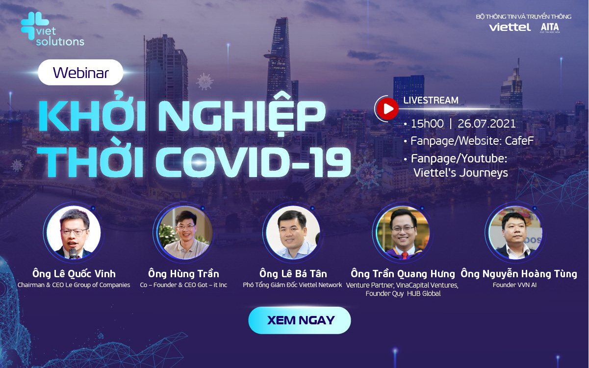 Hai hội thảo trực tuyến đặc biệt tìm lối đi cho startup thời Covid-19