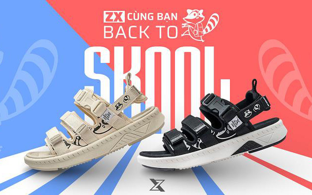 Khám phá phong cách tựu trường cá tính cùng sandal ZX Vietnam