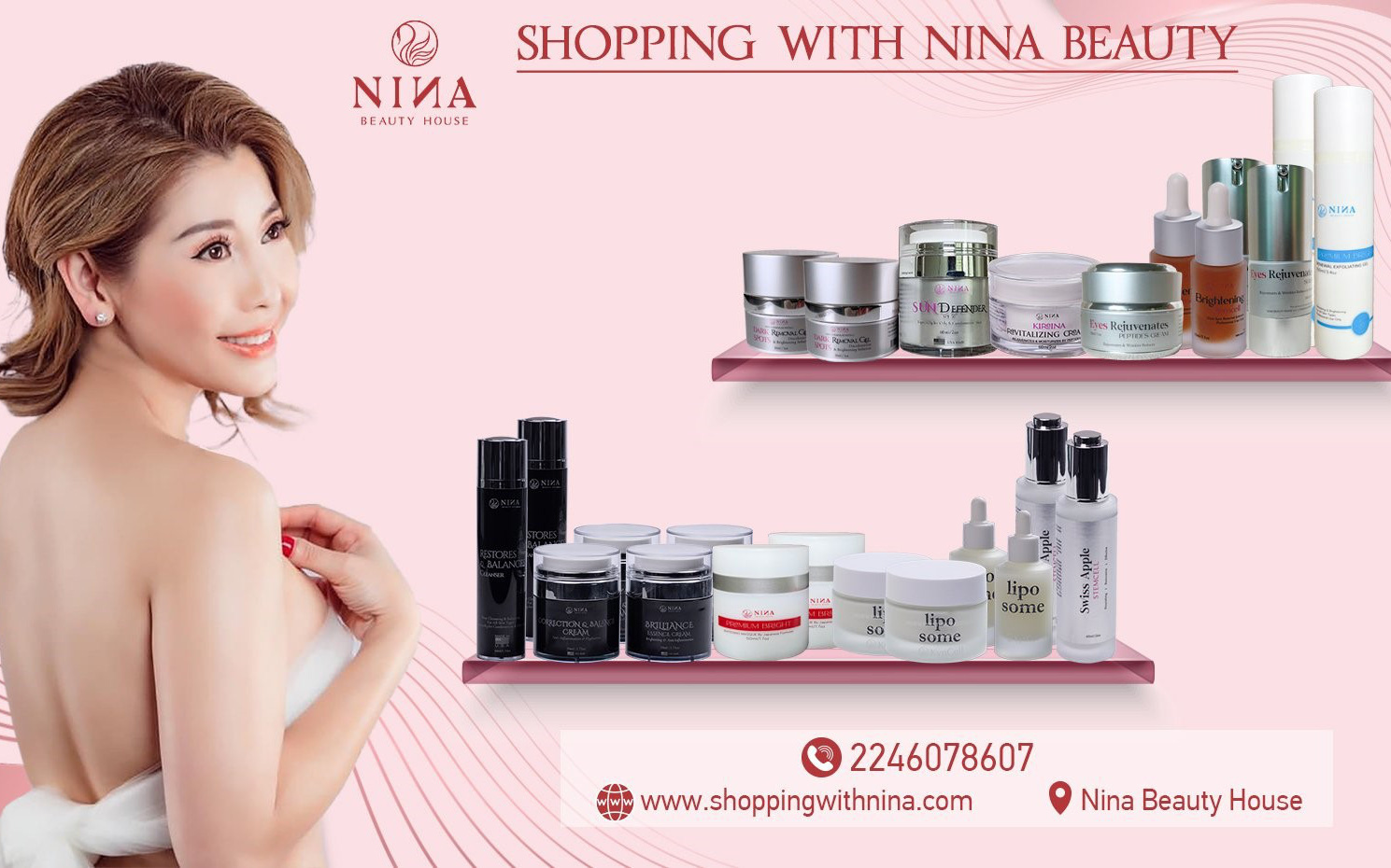 Nina Beauty House - thương hiệu mỹ phẩm tại Mỹ của CEO gốc Việt
