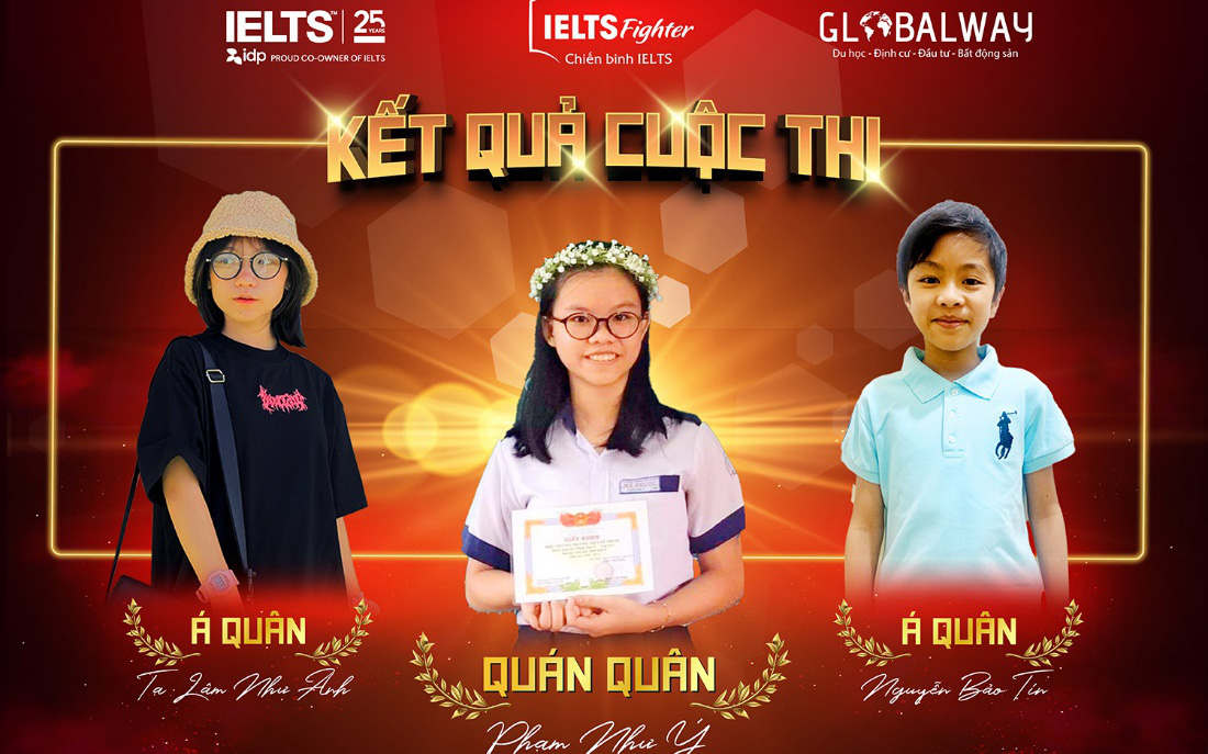 Lộ diện 3 đại sứ thương hiệu IELTS Fighter Junior