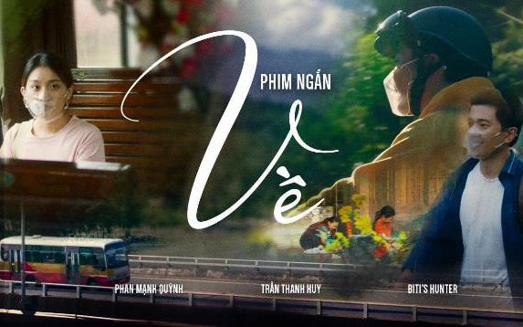 Cái bắt tay của đạo diễn Trần Thanh Huy và Phan Mạnh Quỳnh cho phim Tết Đi Để Trở Về