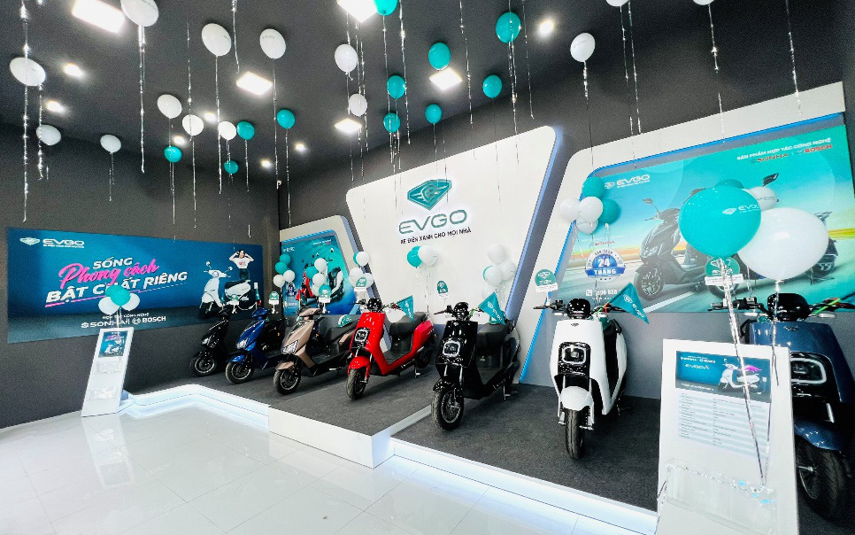 Xe máy điện EVGO của tập đoàn Sơn Hà chính thức xuất hiện tại Hà Nam