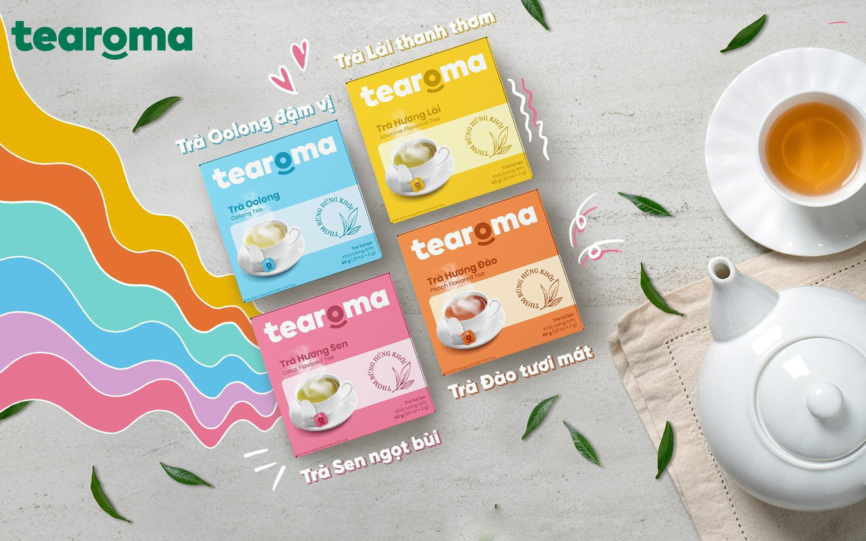 Tearoma - thương hiệu trà thơm dành cho giới trẻ &quot;best seller&quot; trên TIKI