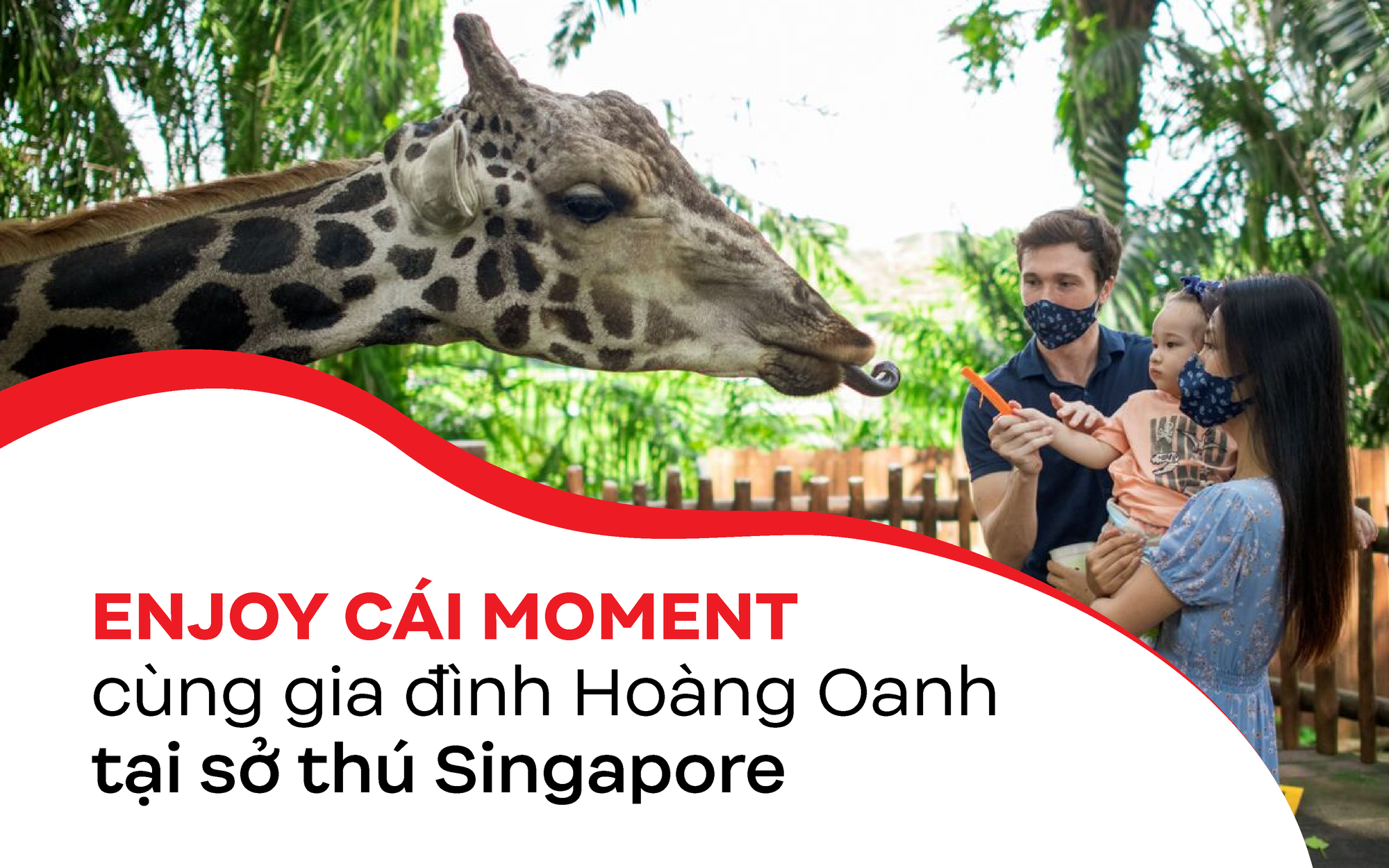 Loạt khoảnh khắc đốn tim của con trai MC Hoàng Oanh khi đi sở thú tại Singapore