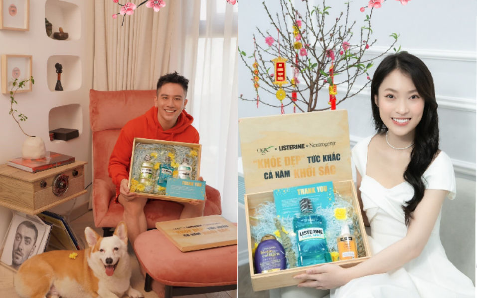 Là lạ mà quá quen: Khánh Vy cùng Dino Vũ cùng khoe hộp quà khoẻ đẹp, cho cả năm khởi sắc