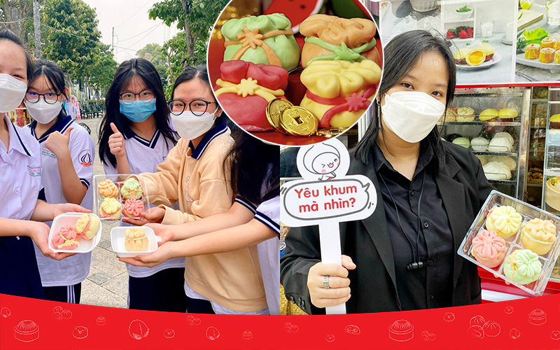 Giới trẻ thi nhau check-in với Bánh Bao Túi Tiền của Thọ Phát Food đang hot mùa Tết 2022