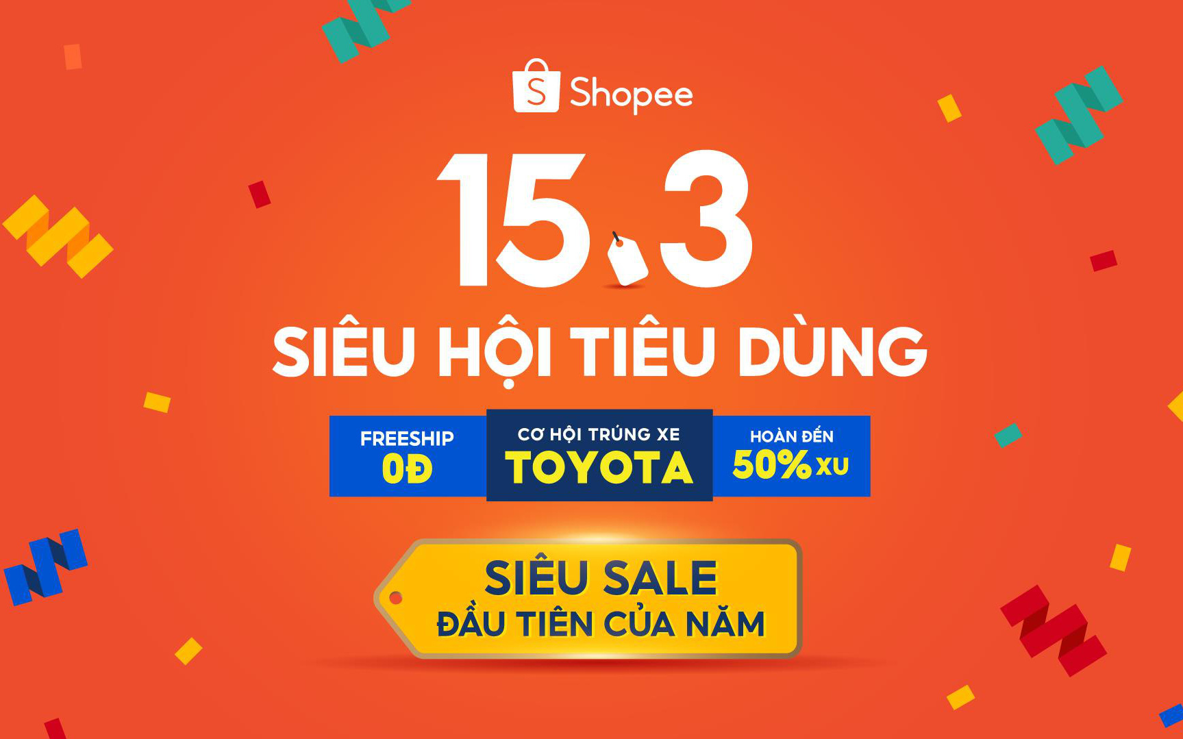 Cần gì đợi đến cuối năm khi đã có 15.3 Siêu Hội Tiêu Dùng “mở bát” siêu sale đầu năm mới