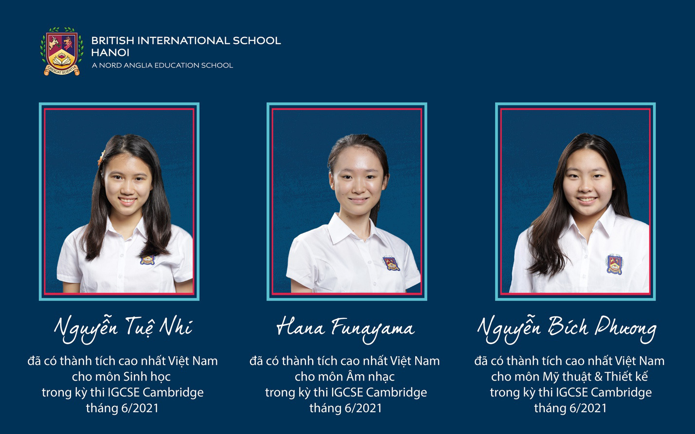 Gặp gỡ 3 cô bạn tài năng trường BIS Hà Nội đạt danh hiệu Thủ khoa Việt Nam trong kỳ thi Cambridge IGCSE