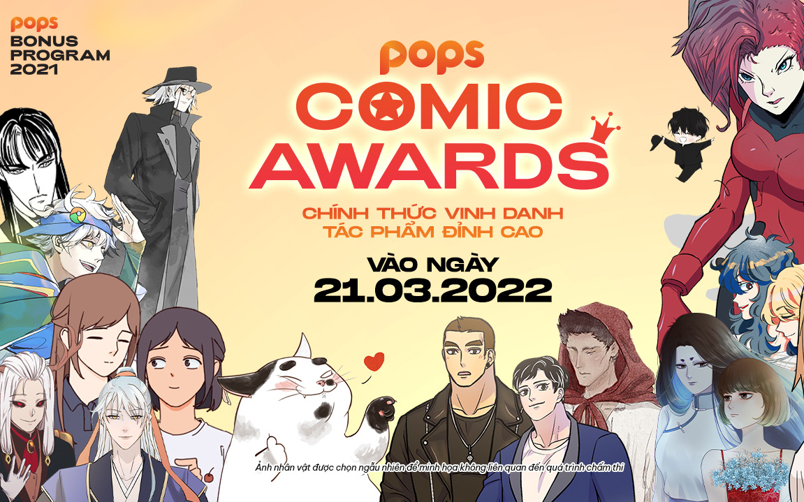 Sau 7 tháng tranh tài, POPS Comic Awards 2021 khép lại bằng chiến thắng đầy thuyết phục của các họa sĩ tài năng