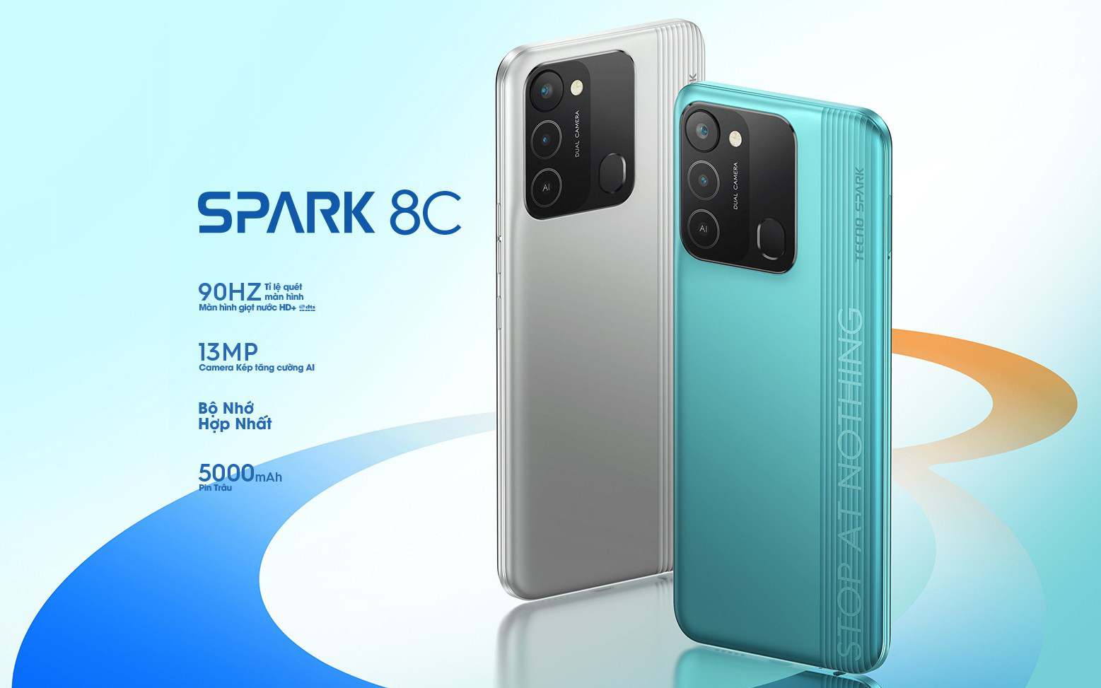 TECNO ra mắt điện thoại giá rẻ Spark 8C với RAM 7GB, màn hình to 90Hz