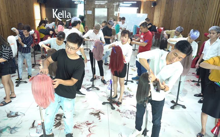 Trung tâm giáo dục, nghề nghiệp thẩm mỹ Kella đào tạo làm tóc chuẩn quốc tế