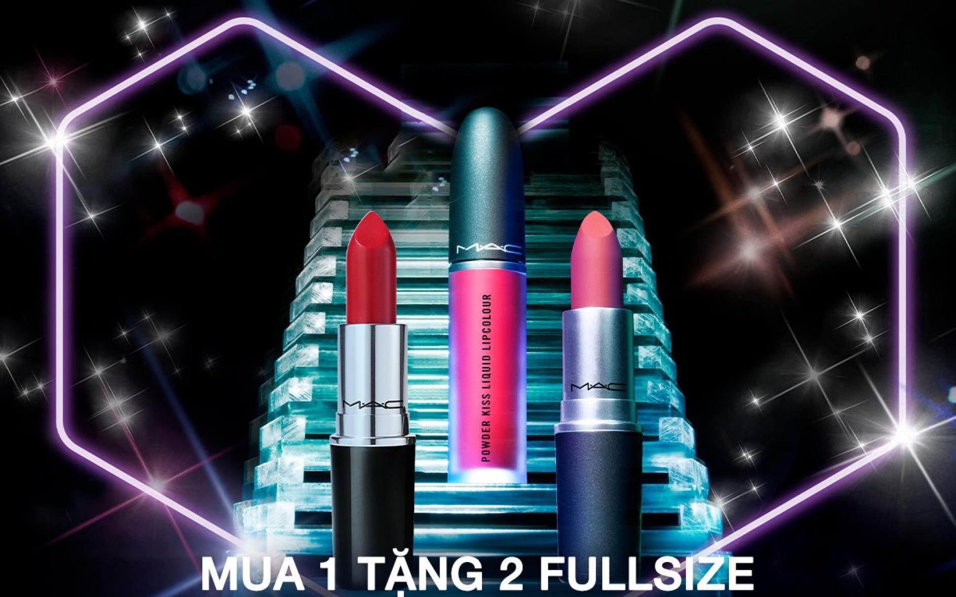 Cơn mưa ưu đãi &quot;khủng&quot; đến từ MAC, duy nhất ngày 14/7: Mua 1 tặng 1 thôi chưa đủ, còn kèm quà xịn lên đến 1.000.000 VNĐ nữa cơ!