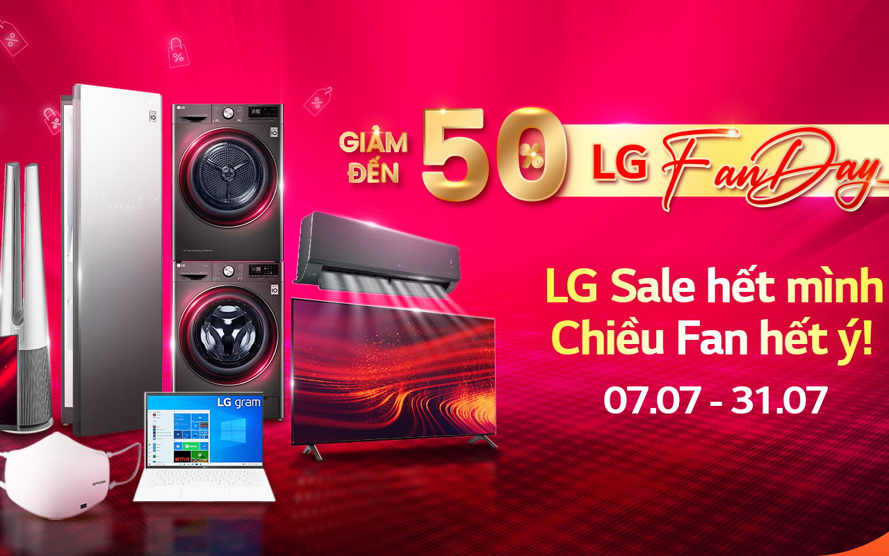 Ưu đãi cực lớn của LG trong ngày hội dành cho fan công nghệ