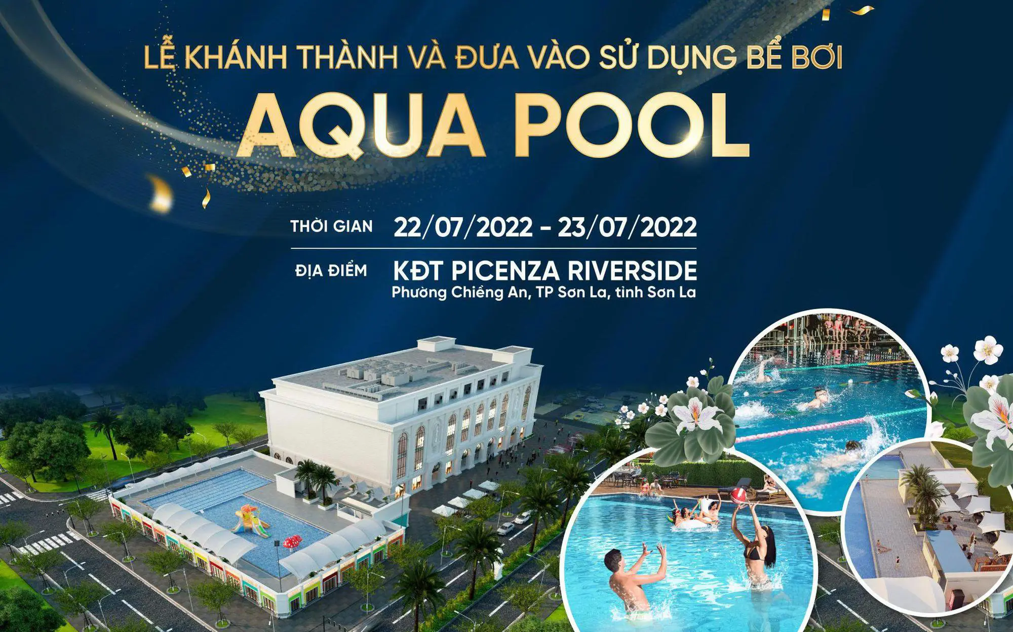 Picenza Riverside khánh thành bể bơi Aqua Pool đẳng cấp bậc nhất Sơn La với loạt sự kiện sôi động trong 2 ngày 22 và 23/7/2022