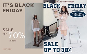 Các shop quần áo rần rần sale “sốc” Black Friday: Sắm đồ đẹp với giá giảm đến 70% ngay từ bây giờ