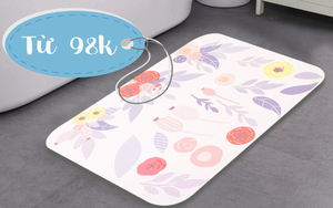 Chỉ từ 98k rinh về thảm đá siêu thấm hút cực xinh lại chẳng tốn công giặt giũ vệ sinh