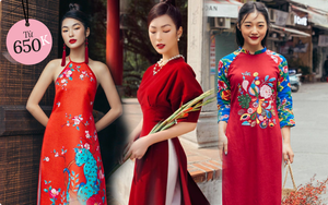 Áo dài đỏ của local brand: Giá từ 650K, chất với dáng đều đẹp lung linh để diện Tết