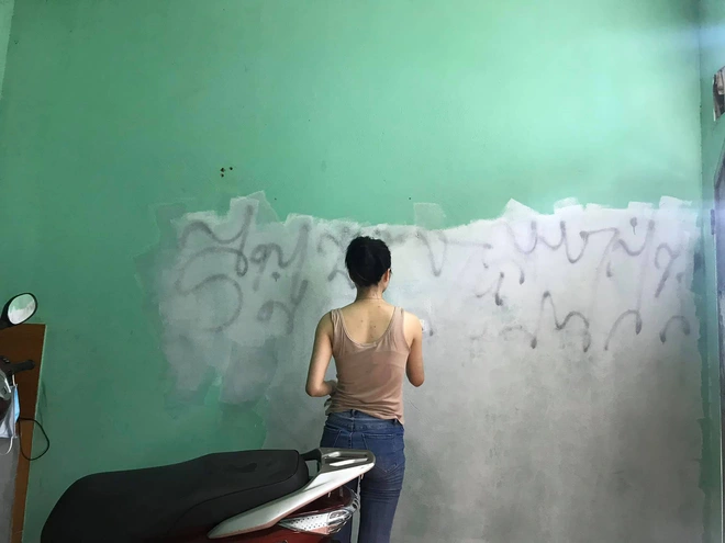 Chỉ mất chưa đến 1 triệu, cô gái tự sơn tường và decor nhà trọ giá ...