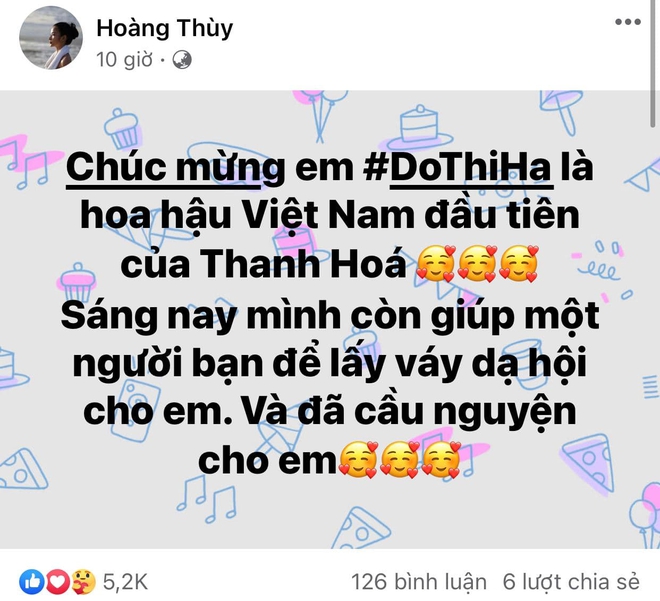 Đặng Thu Thảo và dàn sao Vbiz nô nức chúc mừng Đỗ Thị Hà thành Hoa hậu Việt Nam 2020, Hoàng Thuỳ hé lộ mối quan hệ bất ngờ? - Ảnh 3.