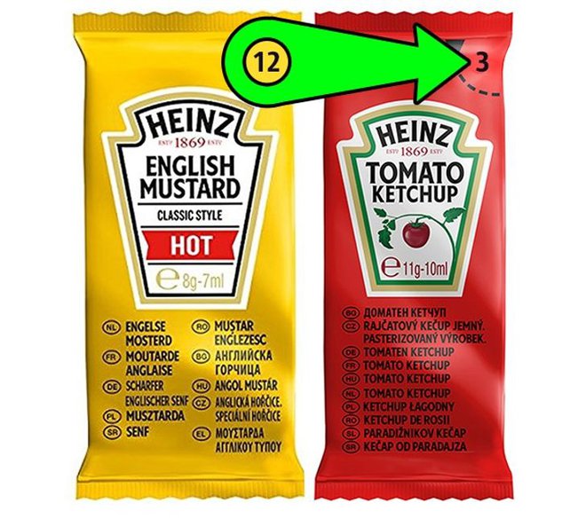 Con số bí mật trên các túi đựng tương cà nổi tiếng của Heinz và lời giải đáp khiến ai cũng phải ngỡ ngàng - Ảnh 2.