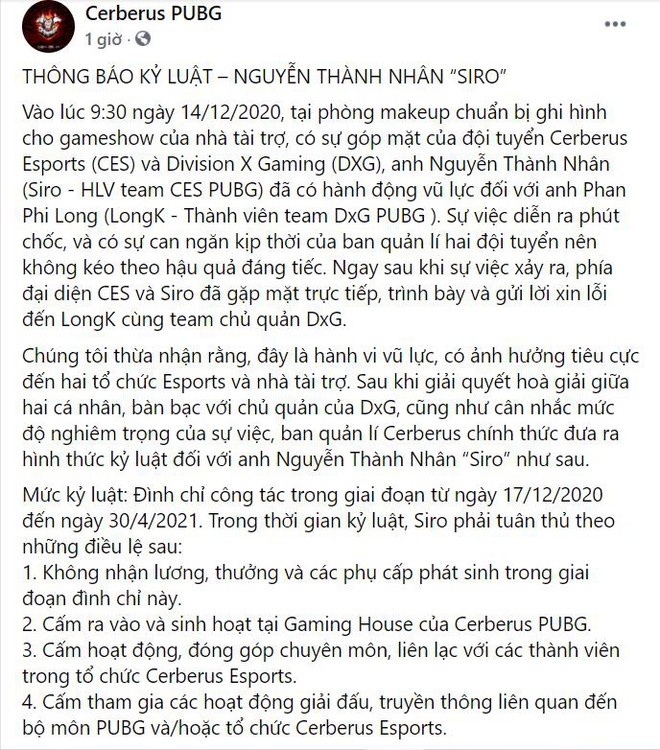 Lộ diện danh tính người hành hung game thủ LongK, hóa ra cũng là một HLV nổi tiếng của làng Esports Việt - Ảnh 1.