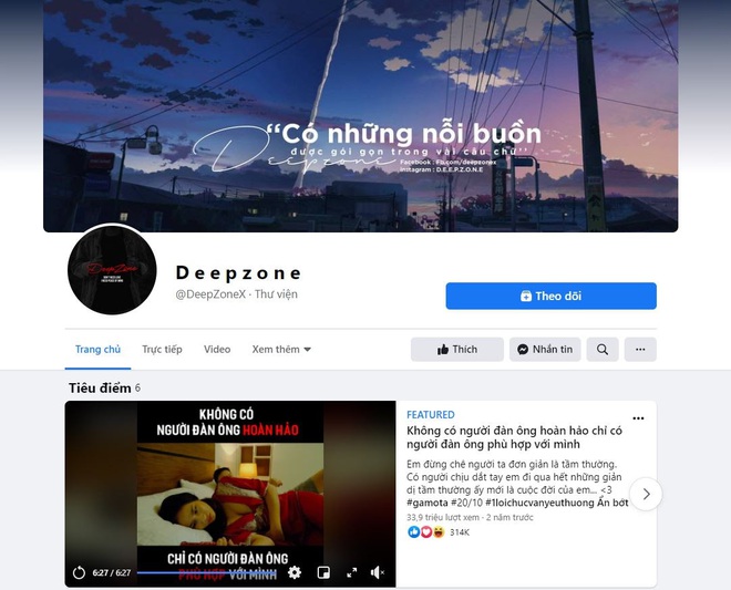 Ghé fanpage Deep Zone để được đắm chìm vào những nỗi buồn thật đẹp - Ảnh 1.