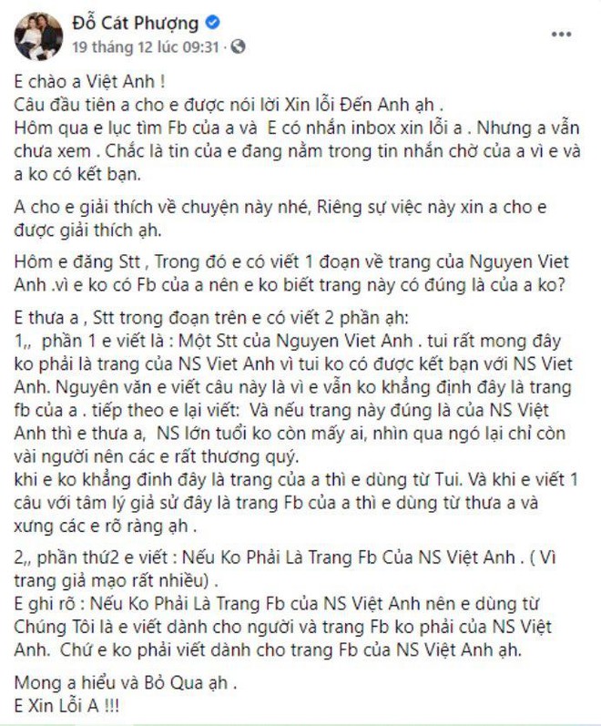 4 lần Cát Phượng vạ miệng trên MXH: Phản pháo NSND Việt Anh, gây phẫn nộ khi nói về Minh Béo và lời thề liên quan đến An Nguy - Ảnh 4.