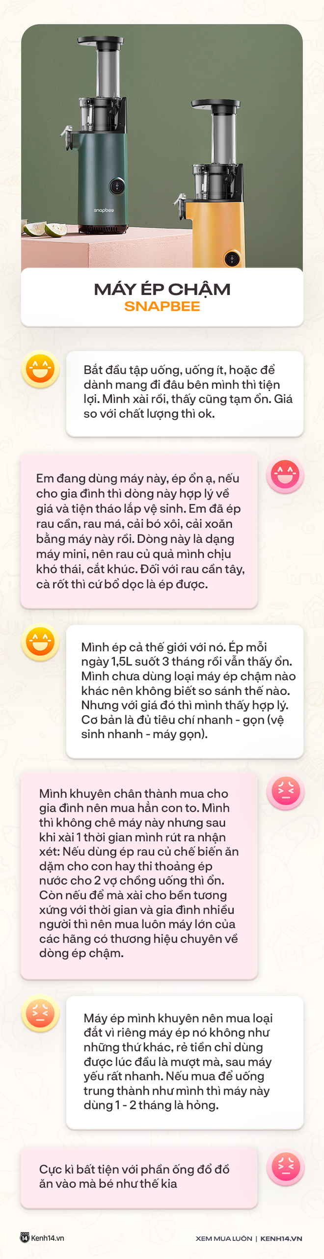 Máy ép chậm Snapbee: Rẻ, xinh, dùng ổn nhưng không phải ai cũng nên mua - Ảnh 5.