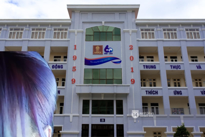 Nữ sinh 2K1 chơi lớn nhuộm tóc ton sur ton với các toà nhà của trường, xem thành tích học càng choáng váng hơn - Ảnh 5.