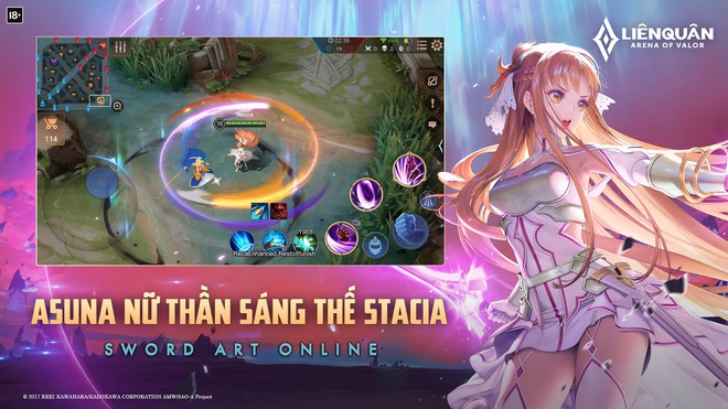 Liên Quân Mobile tiếp tục tái hợp Sword Art Online, game thủ sẽ được nhận miễn phí một skin cực chất - Ảnh 6.