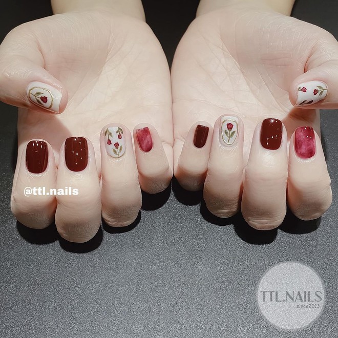 10 mẫu nail max xinh ở các tiệm lúc này, chị em diện đón năm mới là chuẩn bài - Ảnh 8.