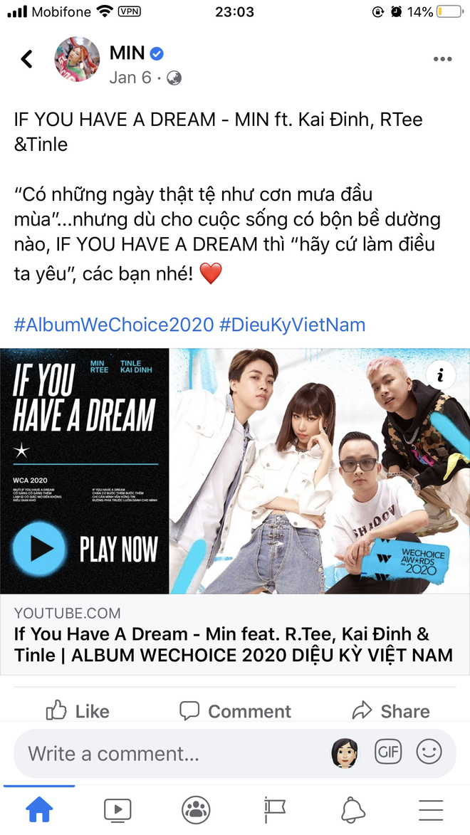 Vbiz rần rần vì WeChoice Awards 2020: Sao Việt đăng đầy newsfeed, fanpage NS Chí Tài chia sẻ đầy xúc động, Binz - Hoà Minzy gấp rút kêu gọi - Ảnh 6.
