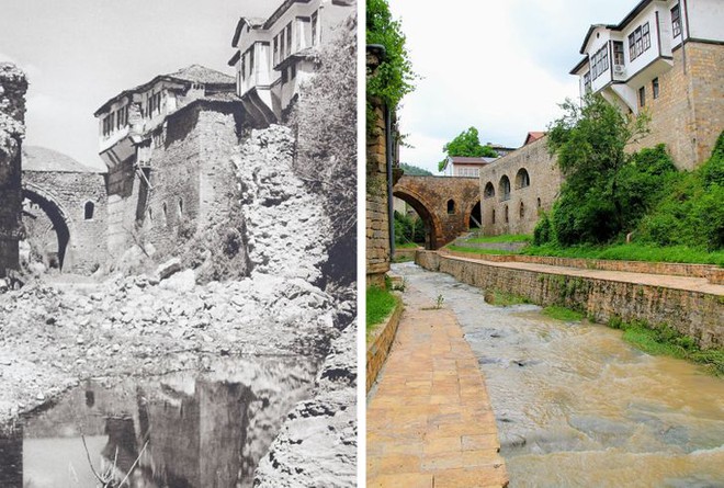 Nhiếp ảnh gia ngao du khắp châu Âu, tìm lại những địa điểm trong loạt ảnh cũ từ 100 năm trước khiến ai cũng ngỡ ngàng vì sự đổi thay kì diệu - Ảnh 16.