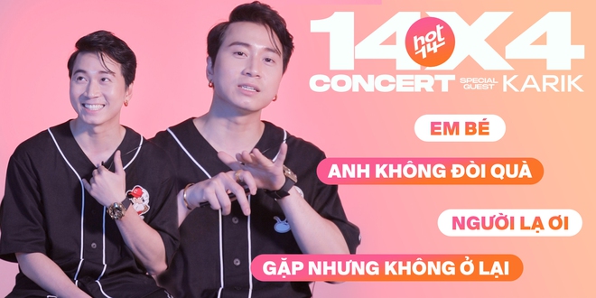 Karik đọc rap Gặp Nhưng Không Ở Lại của Hiền Hồ cực đỉnh nhưng lại lúng túng quên sạch lời hit của mình tại 14X4 Live Concert - Ảnh 1.