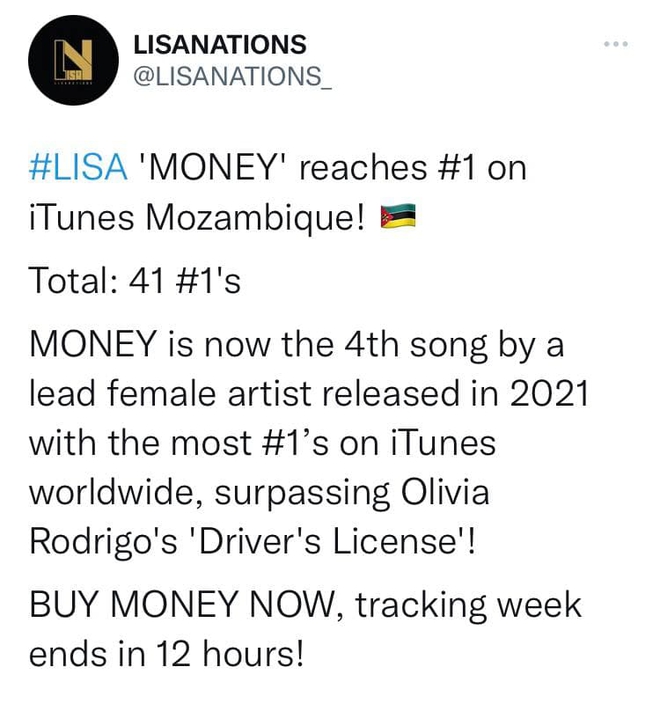 Lisa sở hữu MONEY hit với thành tích dài không đếm xuể, bài hát b-side không quảng bá mà đỉnh ngang ngửa LALISA - Ảnh 13.