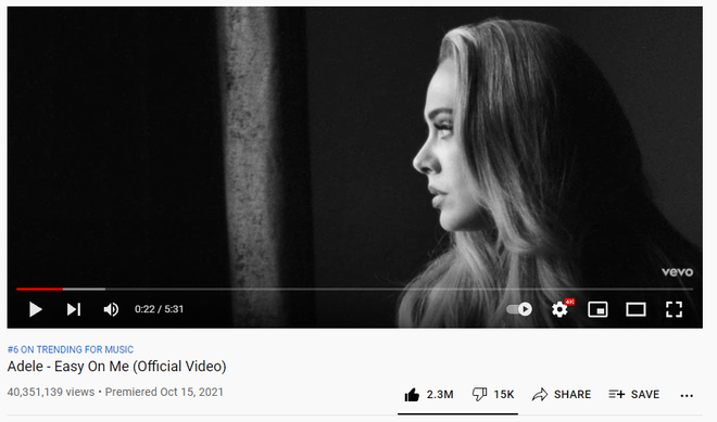 24h comeback của Adele: YouTube có thể thua các đại diện Kpop nhưng lượt stream thì đừng hòng đọ lại chị! - Ảnh 1.