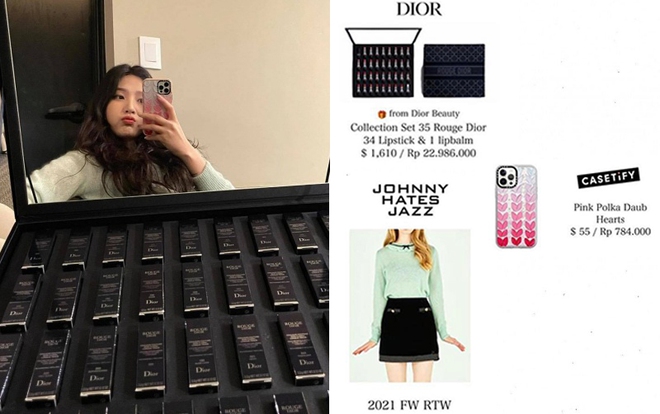 Joy (Red Velvet) khoe hộp son khủng vừa được Dior tặng, nhưng netizen lại chỉ săm soi mẫu ốp iPhone xịn xò với giá cao ngất ngưởng - Ảnh 3.