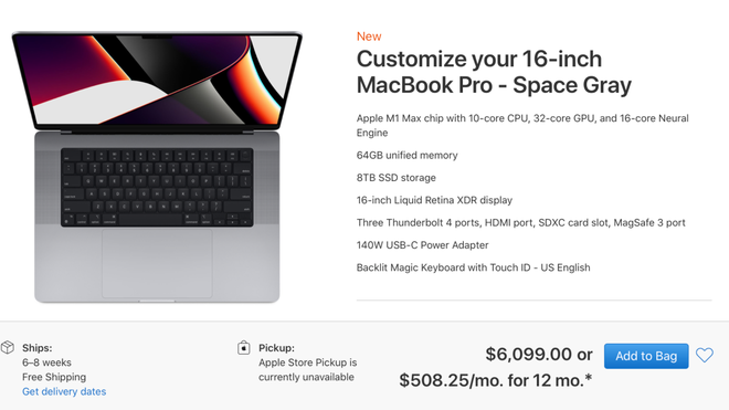 Giá bán gây đau thận của MacBook Pro 2021: Bản full option có thể lên đến 140 triệu đồng? - Ảnh 4.