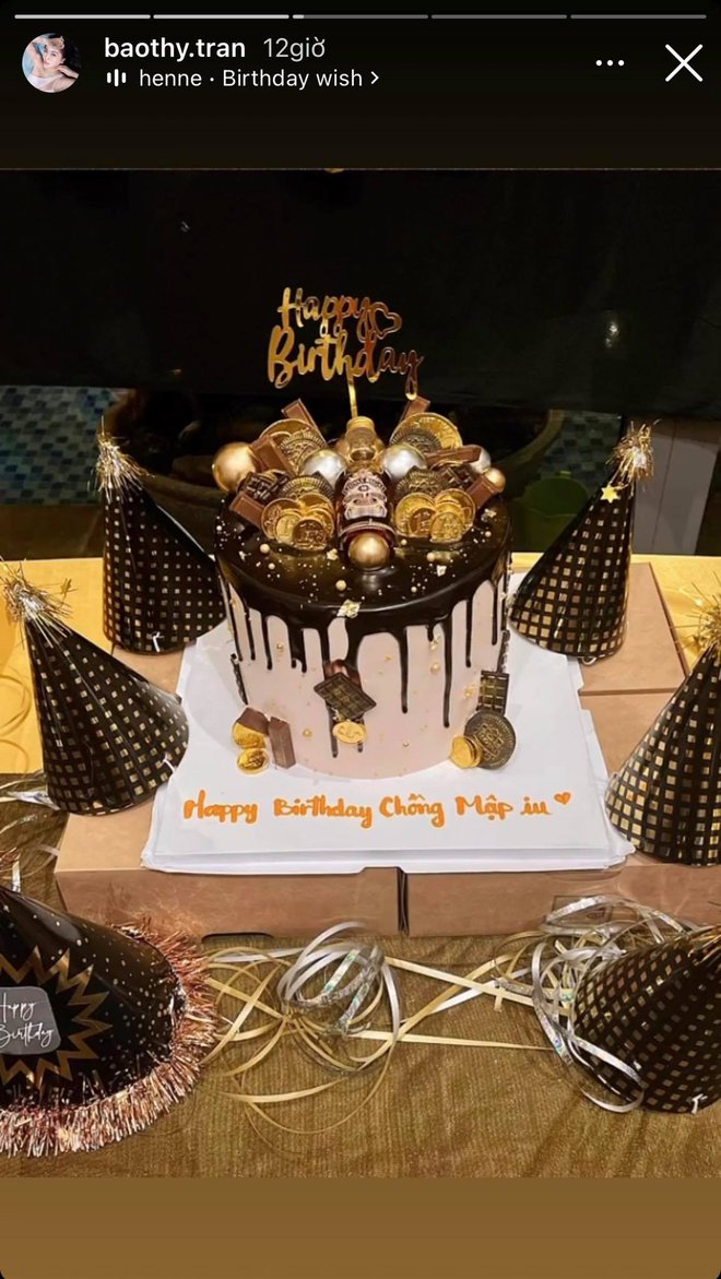 Bảo Thy tự tay tổ chức sinh nhật cho chồng đại gia Phan Lĩnh, chi tiết trên bánh kem hé lộ điều đặc biệt! - Ảnh 3.