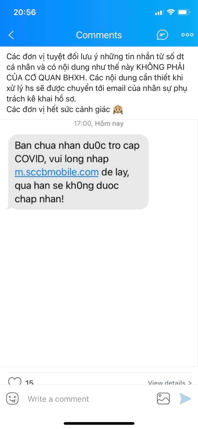 Cảnh báo chiêu trò mạo danh cơ quan BHXH lừa đảo nhận tiền hỗ trợ thất nghiệp, người dùng cần hết sức cảnh giác! - Ảnh 1.