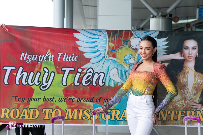 Thuỳ Tiên nổi bần bật chính thức lên đường tham dự Miss Grand 2021: Tiểu Vy đến tiếp sức, số lượng vali gây bất ngờ! - Ảnh 9.