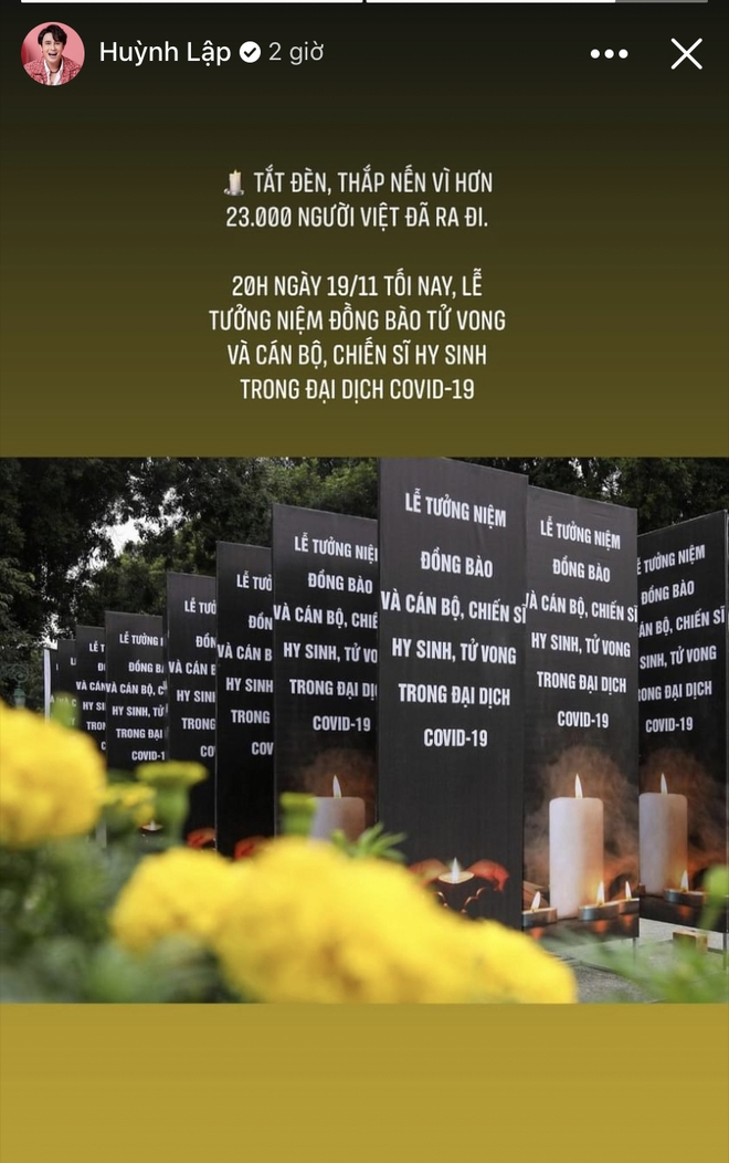 Khánh Vân xúc động viết tâm thư dài, dàn sao Việt hướng về lễ tưởng niệm hơn 23.000 đồng bào mất do Covid-19 - Ảnh 12.
