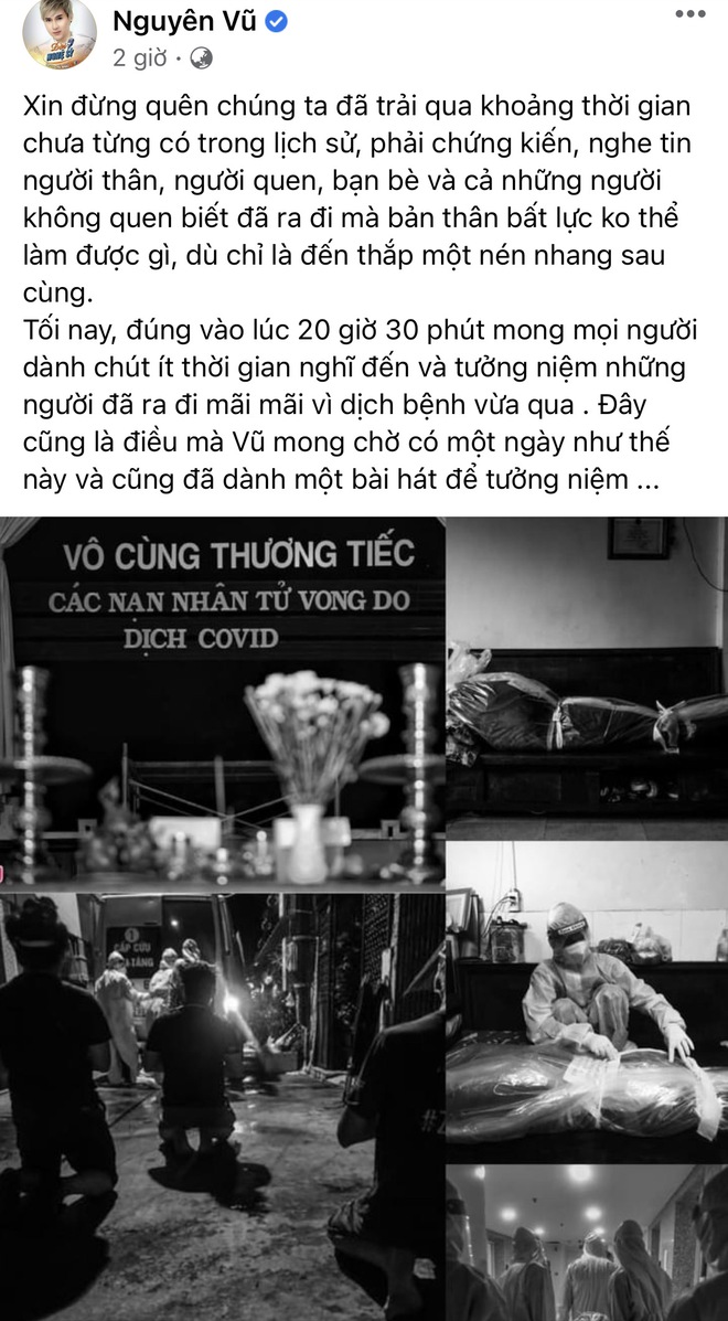 Khánh Vân xúc động viết tâm thư dài, dàn sao Việt hướng về lễ tưởng niệm hơn 23.000 đồng bào mất do Covid-19 - Ảnh 5.
