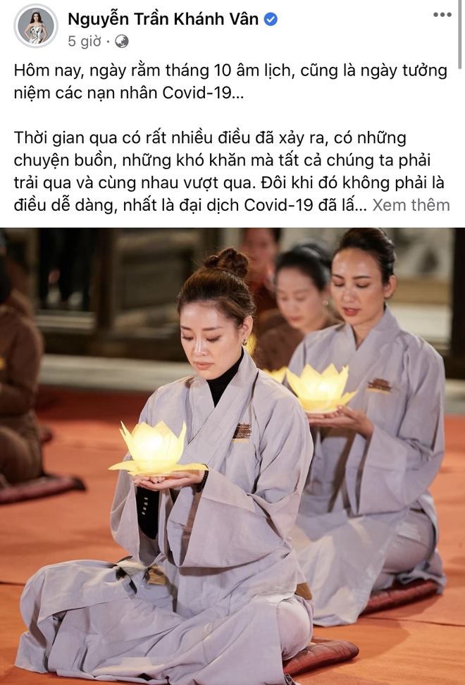 Khánh Vân xúc động viết tâm thư dài, dàn sao Việt hướng về lễ tưởng niệm hơn 23.000 đồng bào mất do Covid-19 - Ảnh 2.