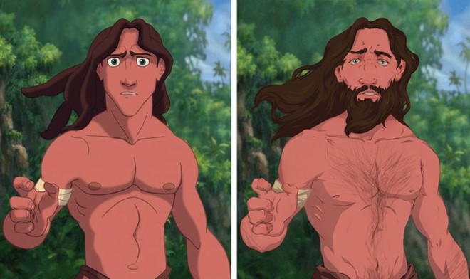 Xỉu ngang chùm ảnh nhân vật hoạt hình với body... người thật: Nhìn Tarzan mà lạ lùng quá đáng, mỹ nữ Disney này lại đẹp hơn bội phần! - Ảnh 1.