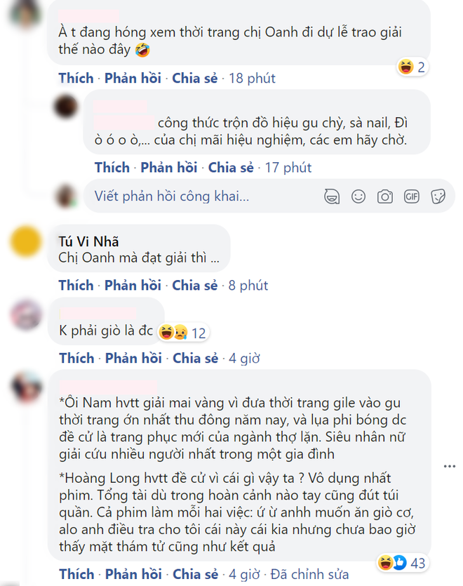 Chị Nam Hương Vị Tình Thân bị ném đá tơi tả vì nhận đề cử Mai Vàng, netizen cà khịa mặc gile đi tham dự chắc luôn! - Ảnh 3.